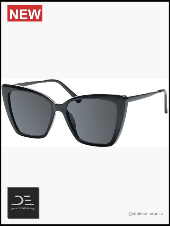 Oversized Cat Eye Sunglasses UV400 Protection Non-Polarized Plastic main image 4